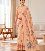 chiku erod soft with fancy digital print with tissue saree