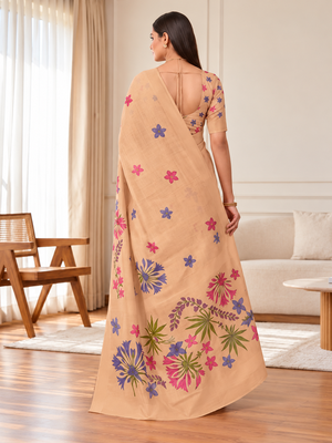 chiku erod soft with fancy digital print with tissue saree 2