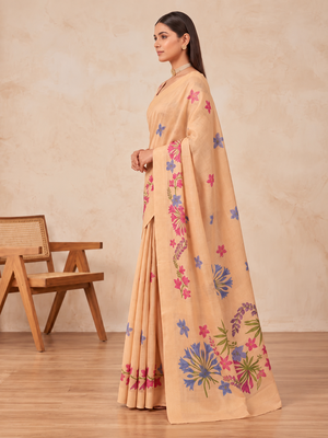 chiku erod soft with fancy digital print with tissue saree 3