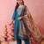 Women's Gorgeous Embroidery Work Pure Silk Fabric Straight Kurta Pant and Dupatta Set2