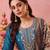 Women's Gorgeous Embroidery Work Pure Silk Fabric Straight Kurta Pant and Dupatta Set2