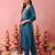 Women's Gorgeous Embroidery Work Pure Silk Fabric Straight Kurta Pant and Dupatta Set2