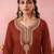 Women's Gorgeous Embroidery Work Vichitra Silk Fabric Straight Kurta Sharara and Dupatta Set