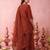 Women's Gorgeous Embroidery Work Vichitra Silk Fabric Straight Kurta Sharara and Dupatta Set