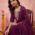 Women's Gorgeous Embroidery Work Vichitra Silk Fabric Straight Kurta Sharara and Dupatta Set