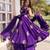 Women's Gorgeous Embroidery Work Fendy Silk Satin Fabric Flared Anarkali Palazzo and Dupatta Set