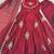Women's Gorgeous Embroidery Work Fendy Silk Satin Fabric Flared Anarkali Palazzo and Dupatta Set