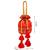 jashn edit red & gold floral embroidered brocade potli