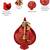 jashn edit red & gold floral embroidered brocade potli