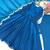 R blue silk blend readymade anarkali suit with embroidery & sequence work
