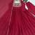 Pink silk blend readymade anarkali suit with embroidery & sequence work