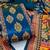 Women Blue Printed Geometric Dress Material
