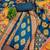 Women Blue Printed Geometric Dress Material