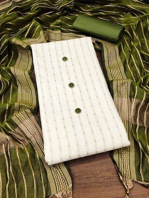 woven design unstitched dress material 1