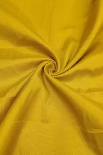 Women Yellow & Pink Printed Art Silk Embellished Unstitched Dress Material