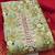 Green & Marron Embellished Unstitched Dress Material