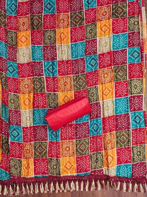 Embroidered Unstitched Dress Material 4