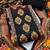 Women Black Printed Geometric Dress Material