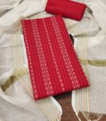 Ethnic Motifs Woven Design Unstitched Dress Material