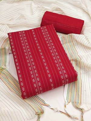 Ethnic Motifs Woven Design Unstitched Dress Material 2