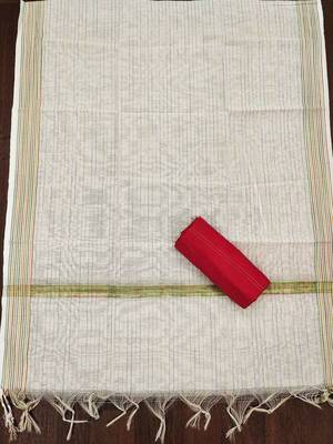Ethnic Motifs Woven Design Unstitched Dress Material 4