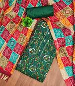 embroidered unstitched dress material