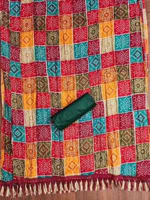embroidered unstitched dress material 4