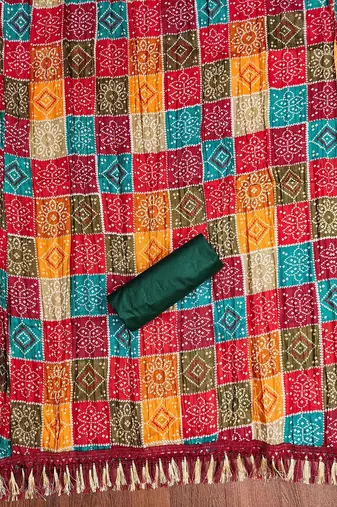 Embroidered Unstitched Dress Material