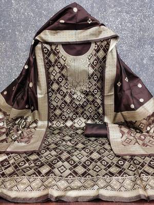 Art Silk Unstitched Dress Material 2