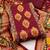 Women Maroon Printed Geometric Dress Material