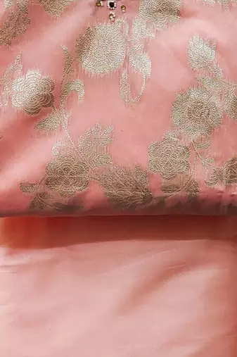 Woven Design Unstitched Dress Material