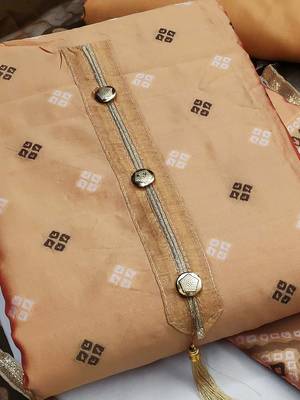 Woven Design Unstitched Dress Material 2