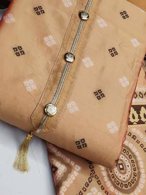 Woven Design Unstitched Dress Material 3