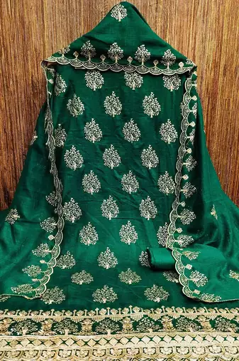 Embroidered Unstitched Dress Material
