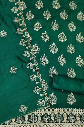 Embroidered Unstitched Dress Material