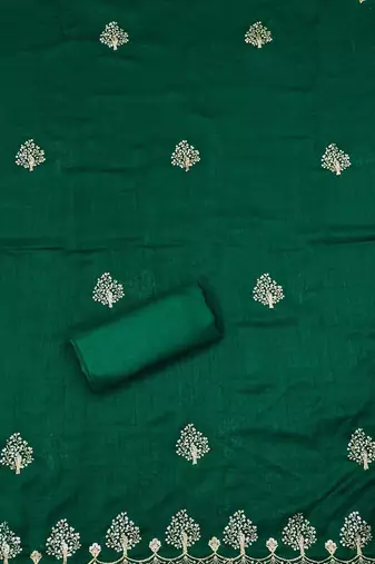 Embroidered Unstitched Dress Material
