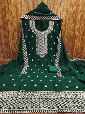 Embroidered Unstitched Dress Material 1