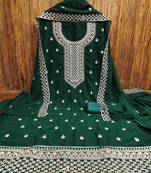 Embroidered Unstitched Dress Material