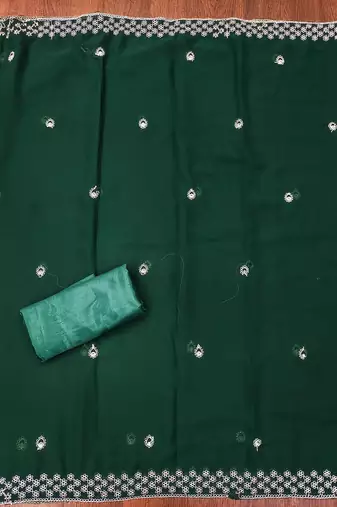 Embroidered Unstitched Dress Material