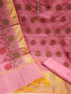 Ethnic Motifs Woven Design Unstitched Dress Material 3