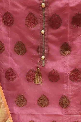 Ethnic Motifs Woven Design Unstitched Dress Material