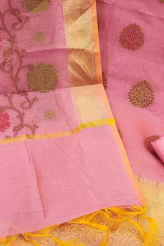 Ethnic Motifs Woven Design Unstitched Dress Material