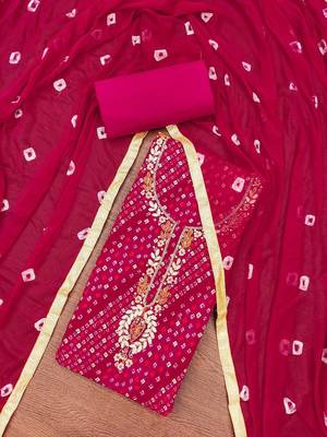 Embellished Unstitched Dress Material 2