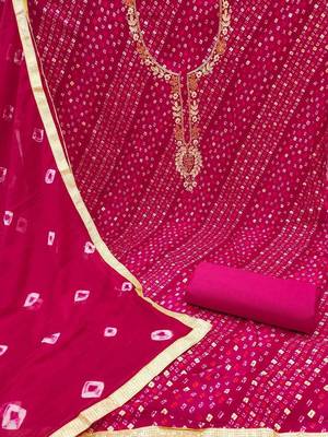 Embellished Unstitched Dress Material 3