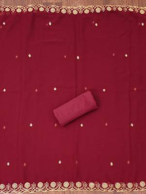 embroidered unstitched dress material 4