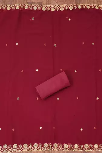 embroidered unstitched dress material