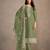 Pista green Heavy Organza Fabric Embroidery Sequence Work salwar suit collection un stitched