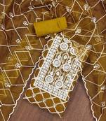 embroidered organza unstitched dress material