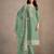 Green Heavy Organza Fabric Embroidery Sequence Work salwar suit collection un stitched