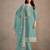 Sky blue Heavy Organza Fabric Embroidery Sequence Work salwar suit collection un stitched